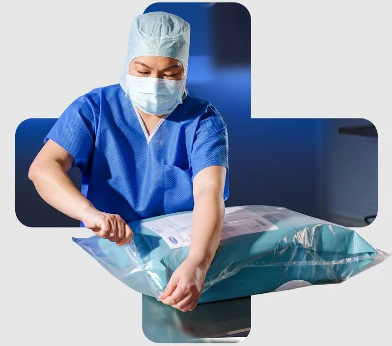 open a Surgical Gown package